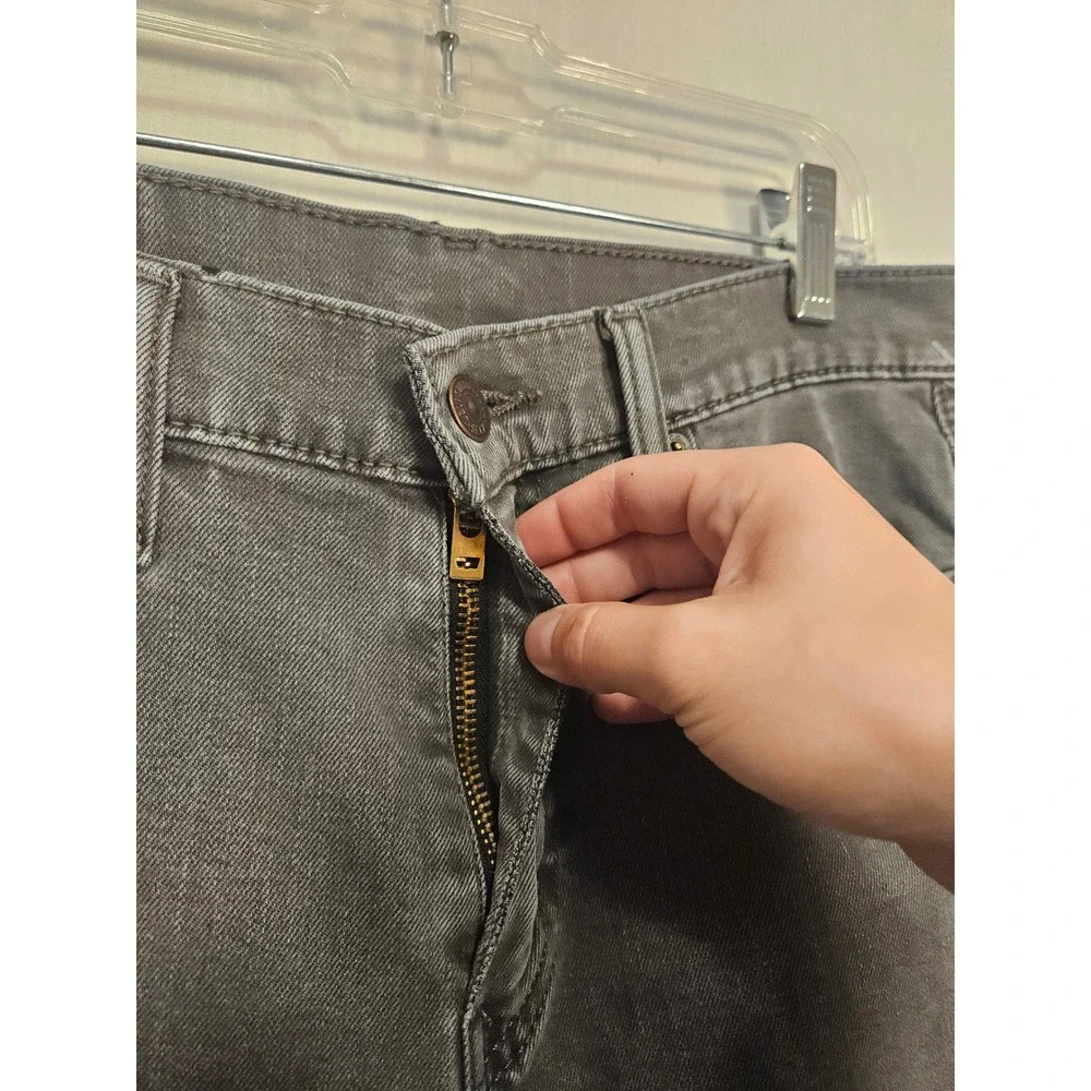 Levis 512 Slim Taper Jeans Mens 30x30 Washed Black Grey Denim 28833-0108